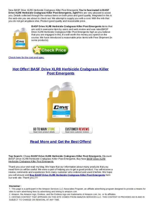 New basf drive xlr8 herbicide crabgrass killer post emergents