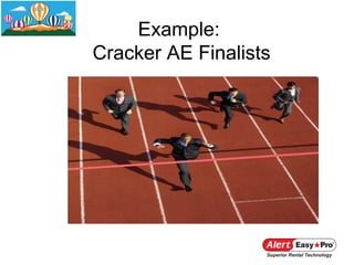 Example:
Cracker AE Finalists
 