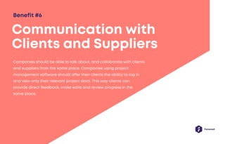 Benefits of using Project Management Software | PPT