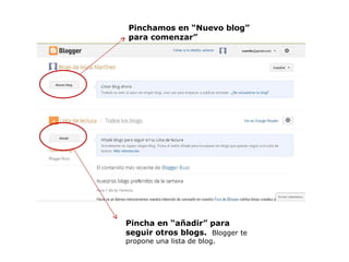 Nueva interfaz de blogger | PPT