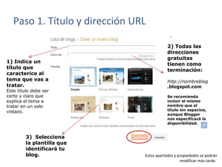 Nueva interfaz de blogger | PPT