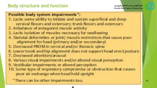 Body structure and function
New Bobath Concept 23
 
