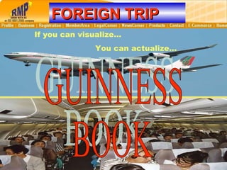 FOREIGN TRIP If you can visualize… You can actualize… GUINNESS BOOK 