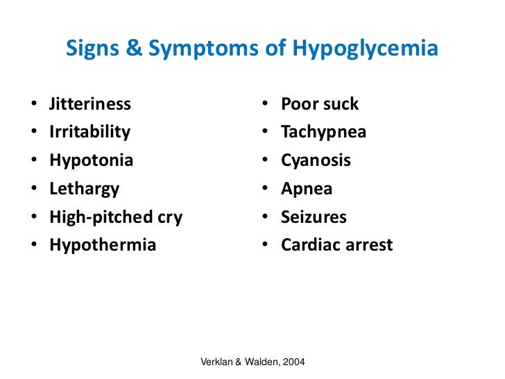 Neonatal Hypoglycemia and Infant of a Diabetic Mother