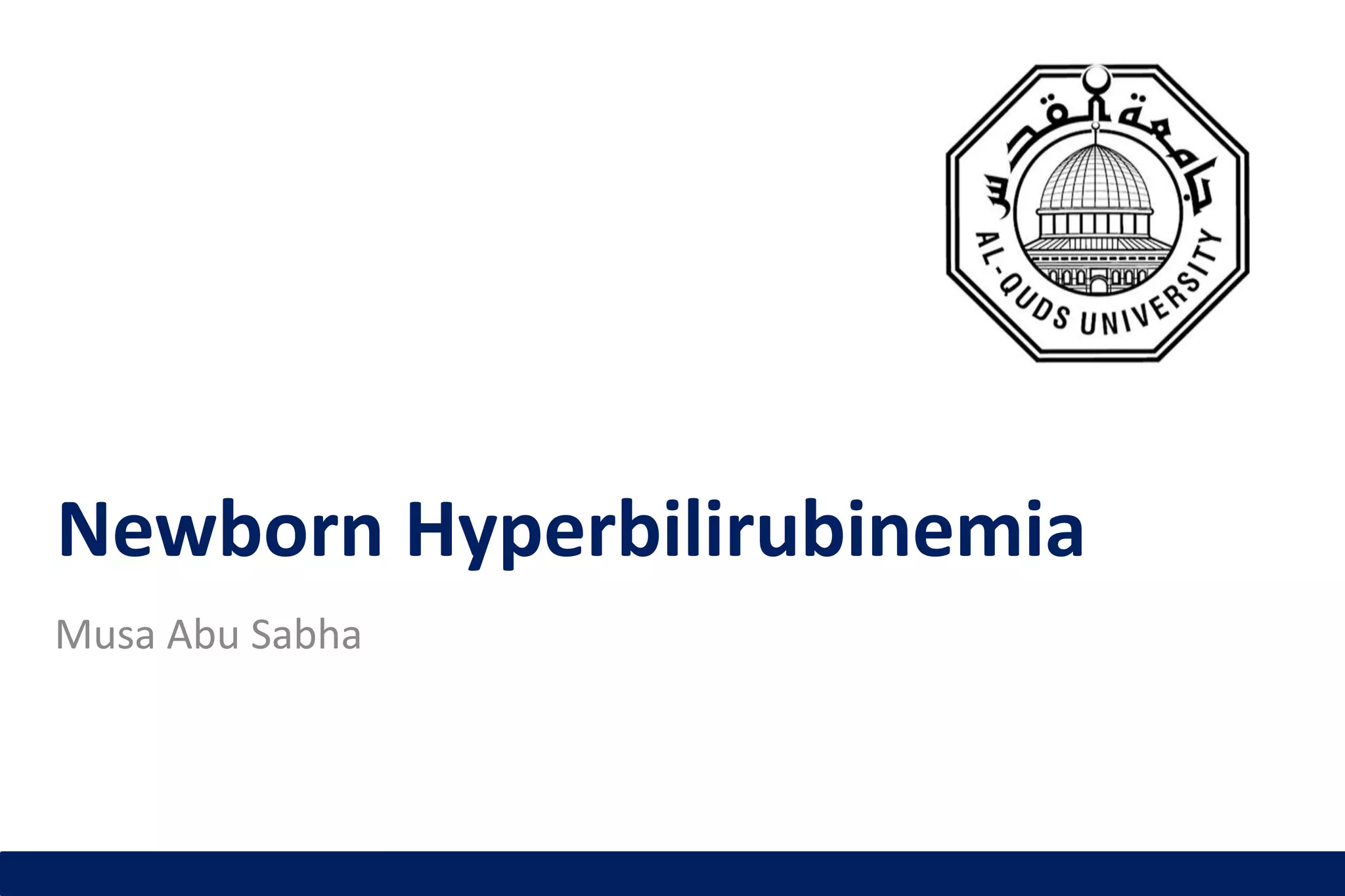 Newborn hyperbilirubinemia PPTX