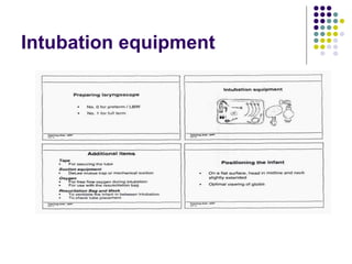 Intubation equipment 