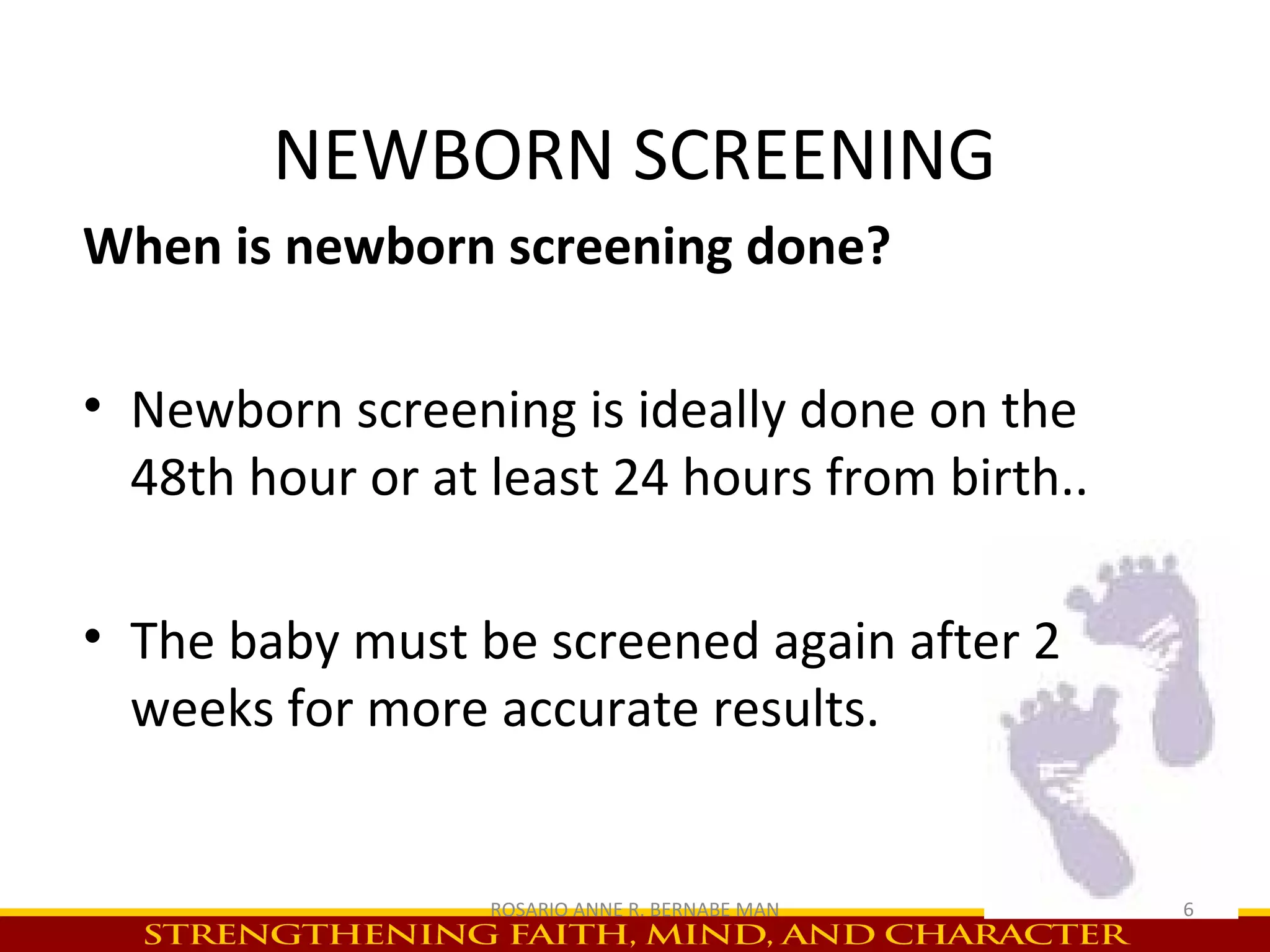 Newborn Screening updated | PPT