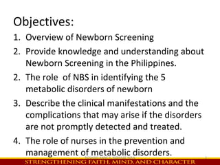 Newborn Screening updated | PPT