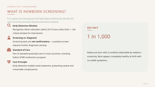 Comprehensive Newborn Screening: Early Detection and Treatment of ...