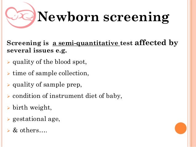 newborn bloodspot screening test Over the past few months, we’ve consulted widely with clinical, laboratory and quality assurance colleagues to help revise the newborn blood spot screening. newborn bloodspot screening test Over the past few months, we’ve consulted widely with clinical, laboratory and quality assurance colleagues to help revise the newborn blood spot screening.