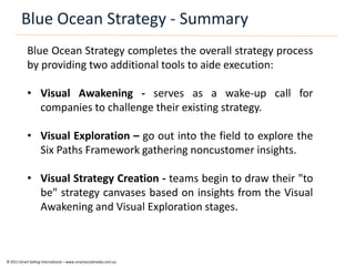 Blue Ocean Strategy - Summary
            Blue Ocean Strategy completes the overall strategy process
            by provid...