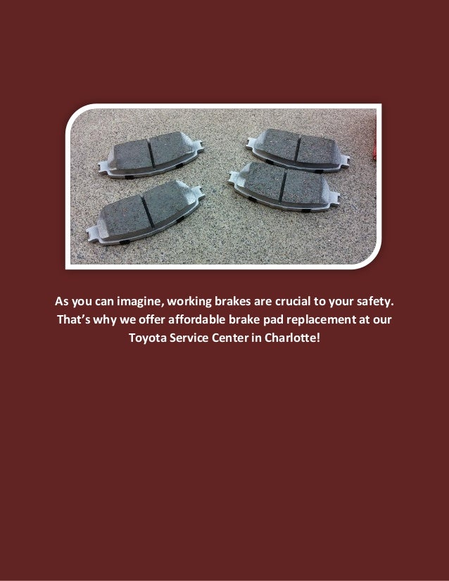 New Brake Pads in Charlotte Will Keep You Safe!
