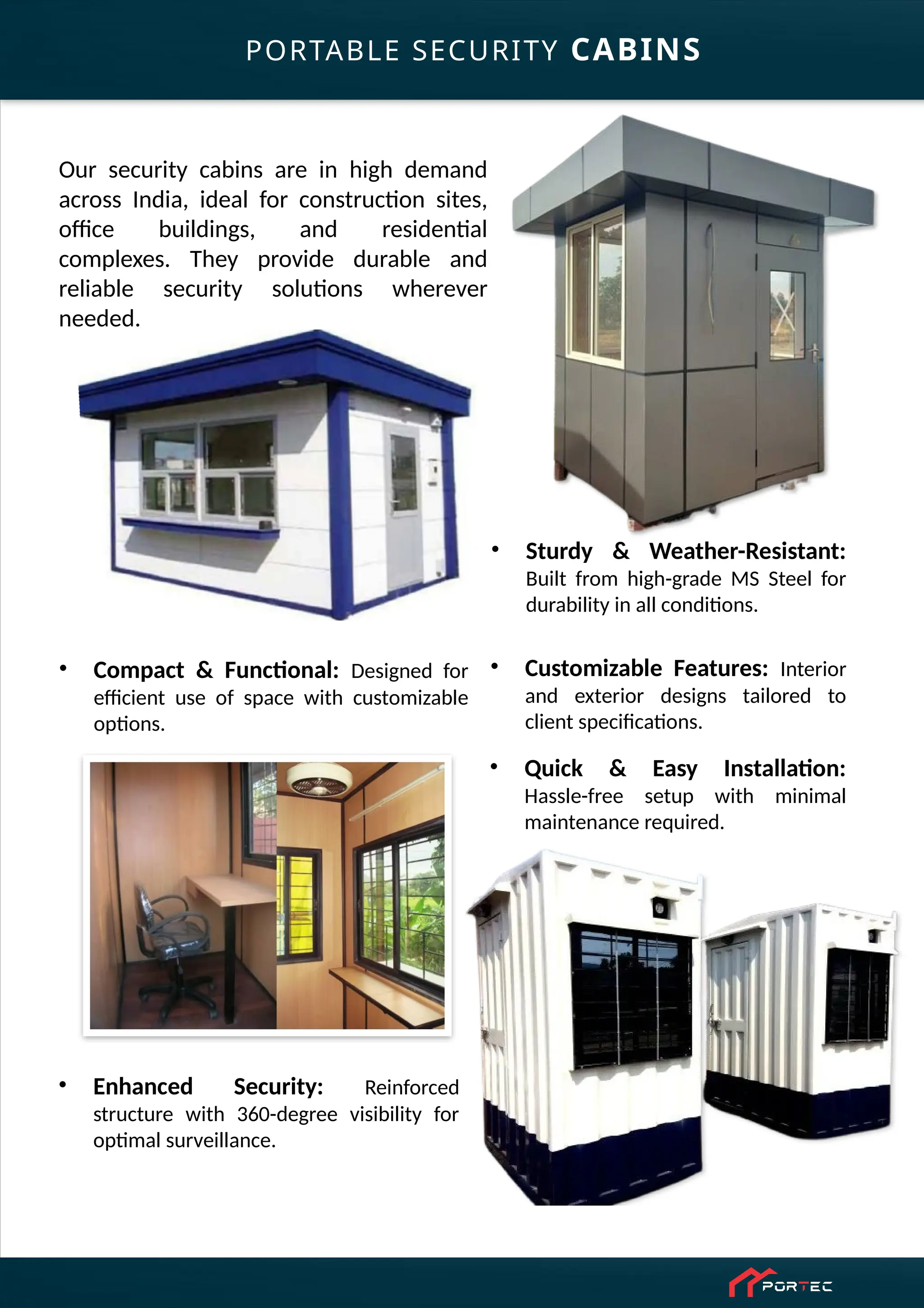 Portec Cabins - Technically Innovative Cabins | PPTX