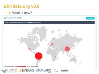 What is new?
BRTdata.org v3.0
 