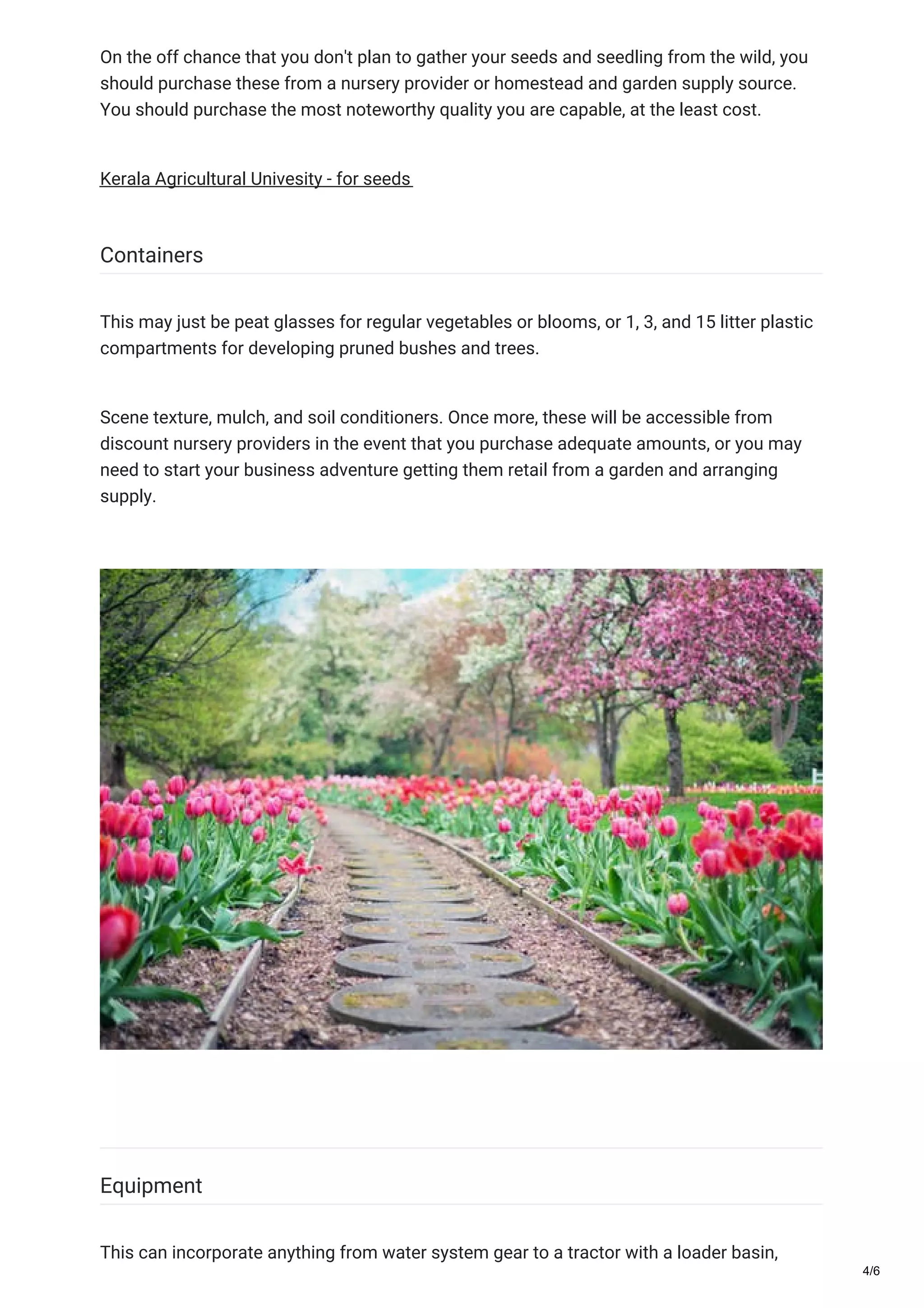 STARTING A PLANT NURSERY BUSINESS IN KERALA IS HIGHLY PROFITABLE PDF