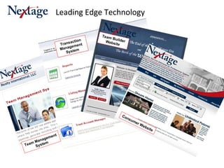 Leading Edge Technology Team Management System Team Builder Website Consumer Website Transaction Management  System 