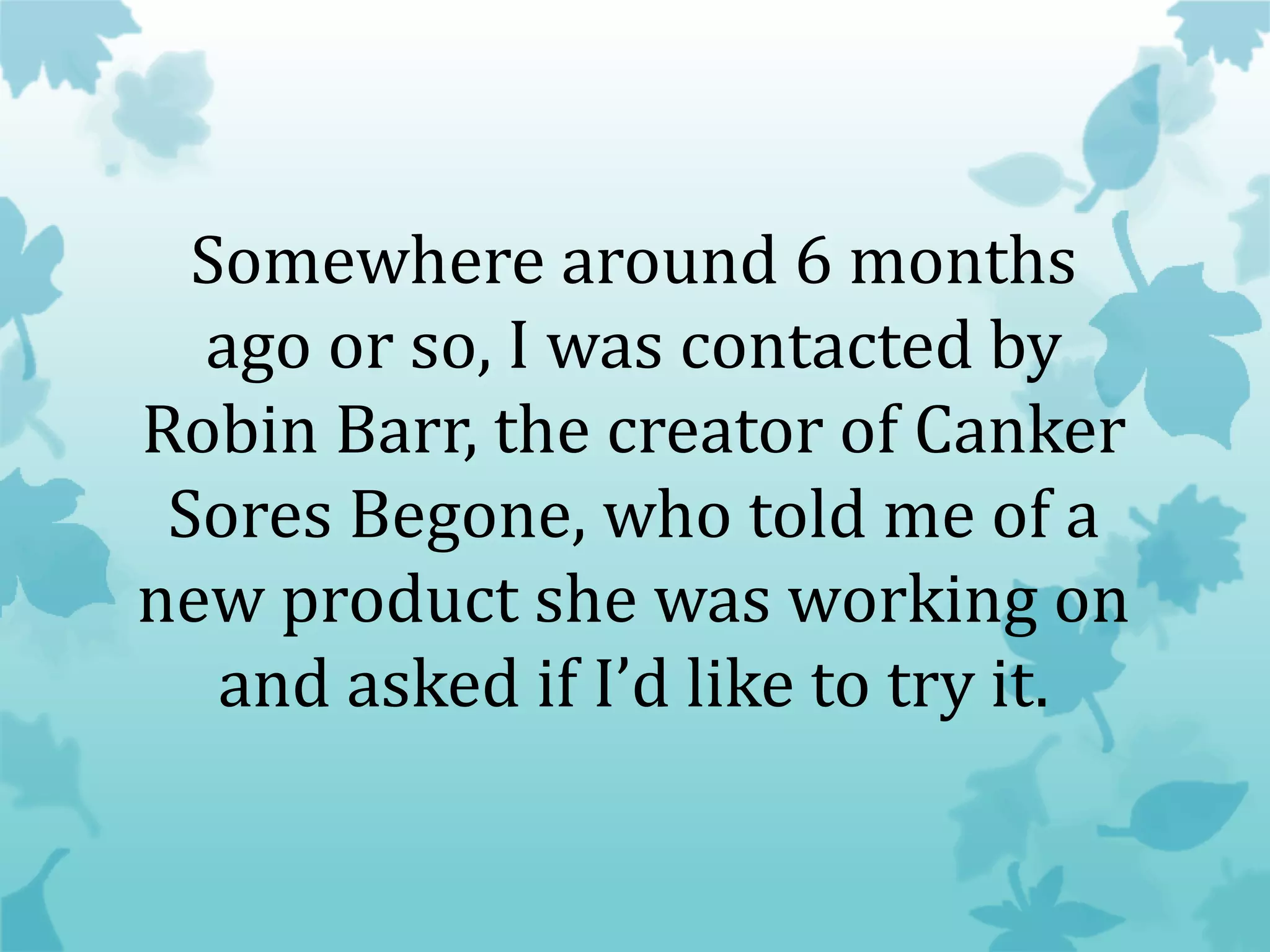 New Canker Sores Product Canker Sores Begone Stick