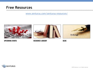 www.senturus.com/senturus-resources/
Free Resources
©2019 Senturus, Inc. All rights reserved.
 