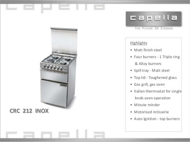 Capella Appliances The Future Of Cooking