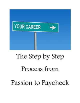 The Step by Step
Process from
Passion to Paycheck

 