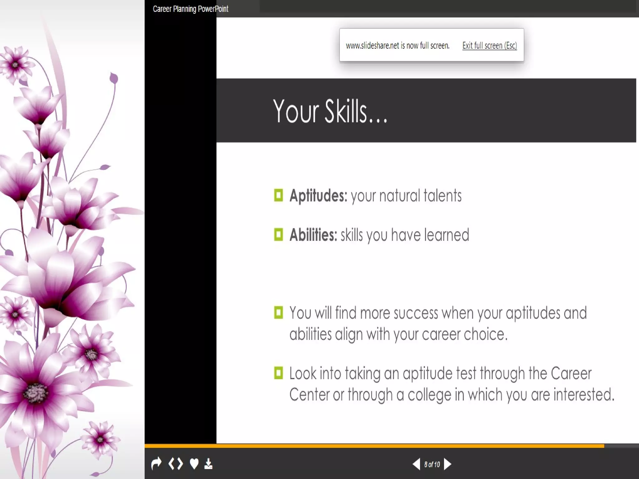 INFORMATION SOURCES FOR CAREER
