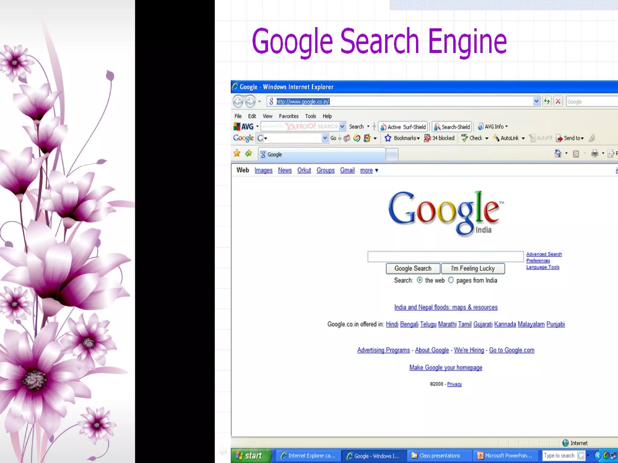 INFORMATION SOURCES FOR CAREER