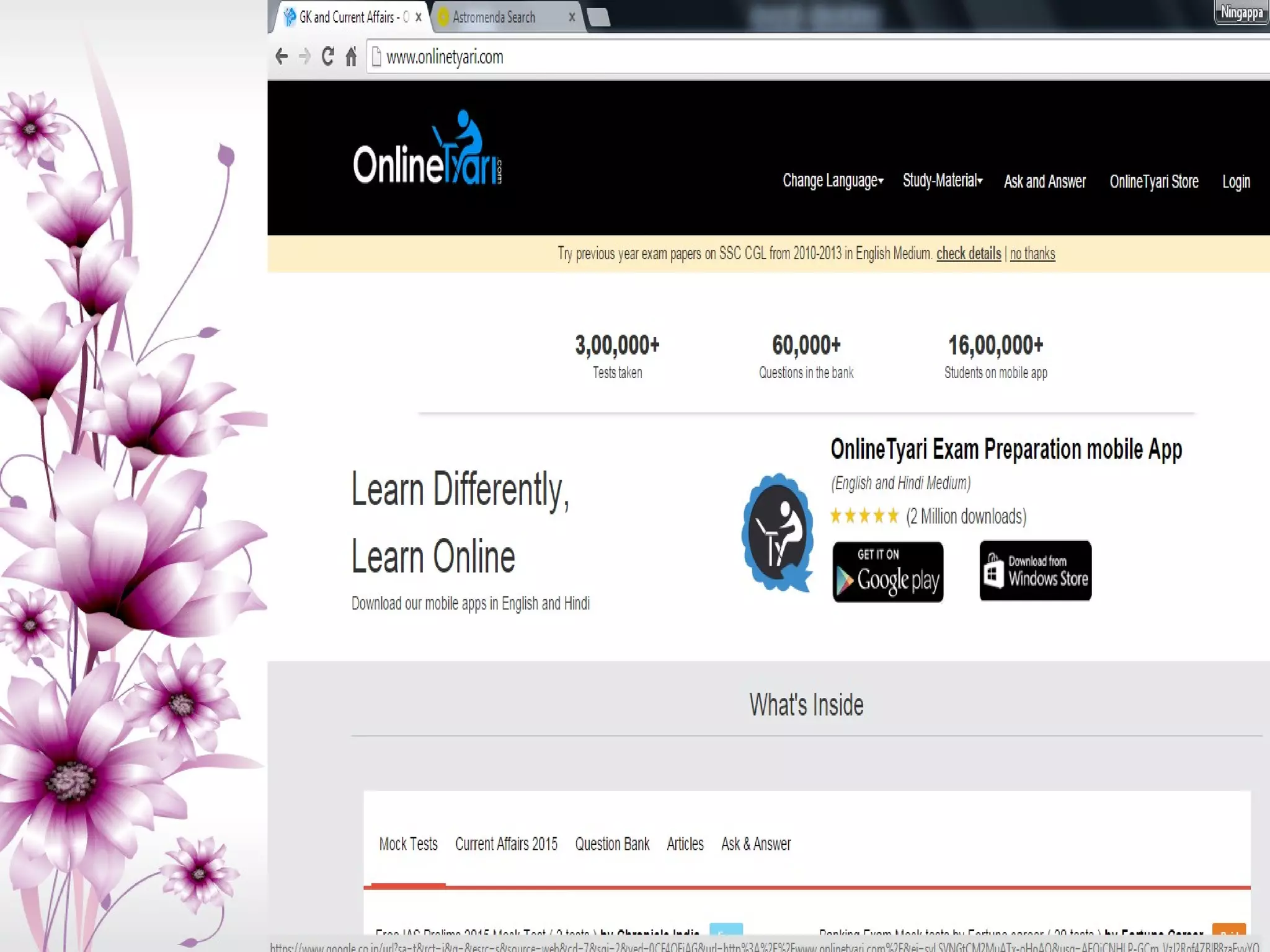 INFORMATION SOURCES FOR CAREER