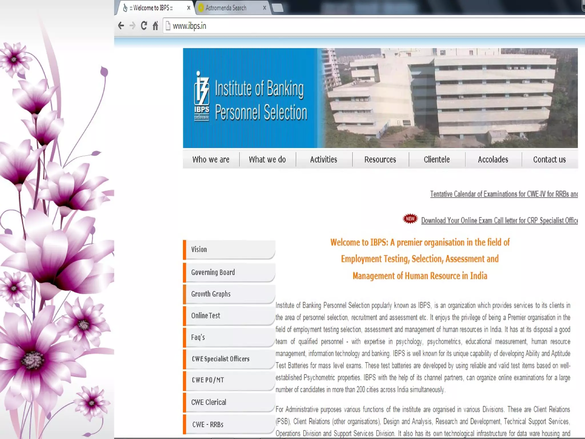 INFORMATION SOURCES FOR CAREER