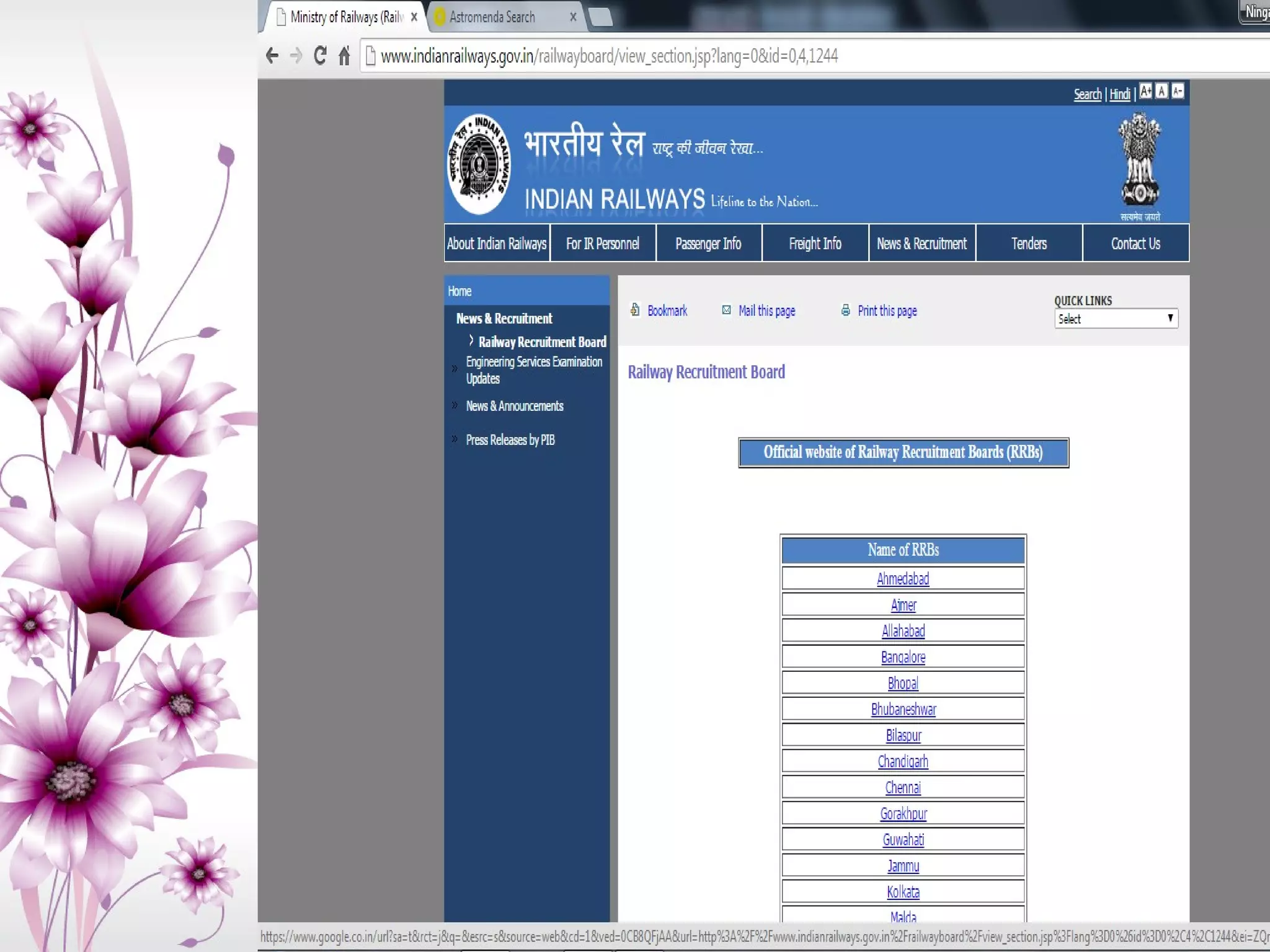 INFORMATION SOURCES FOR CAREER