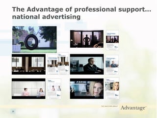 The Advantage of professional support… national advertising 