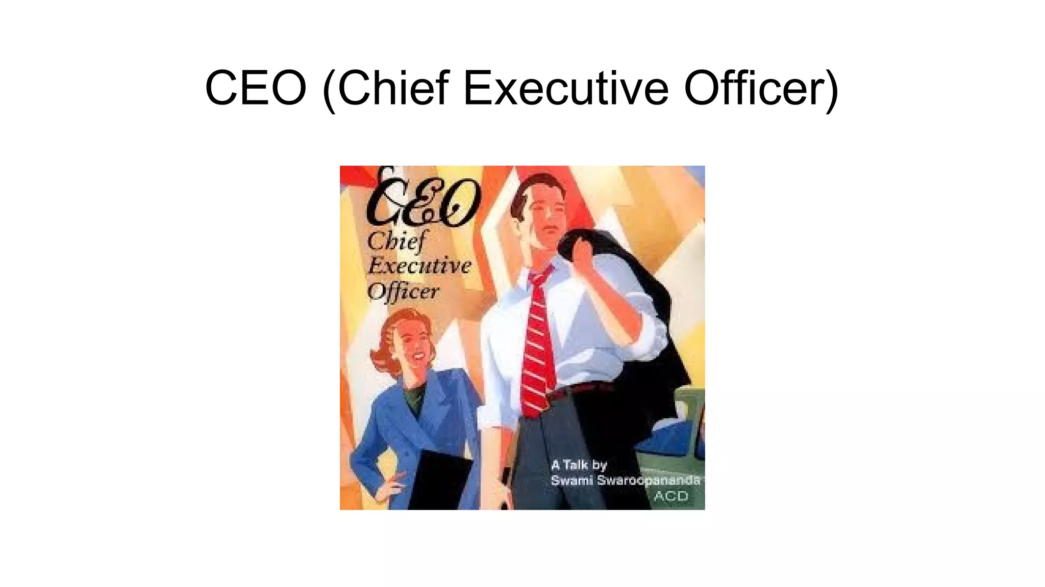 CEO (Chief Executive Officer)

 
