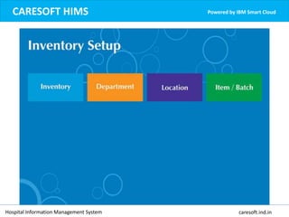 CARESOFT HIMS Powered by IBM Smart Cloud
Hospital Information Management System caresoft.ind.in
 