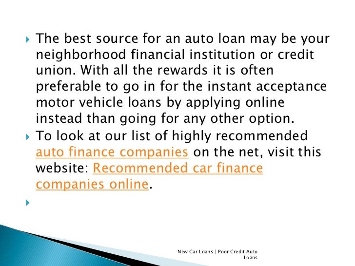 New Car Loans For Poor Credit New Car Loans For Poor Credit