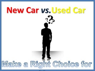 New Car vs.Used Car  Make a Right Choice for You 