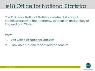 60 | 12.03.2015
#18 Office for National Statistics
The Office for National Statistics collates data about
statistics relat...