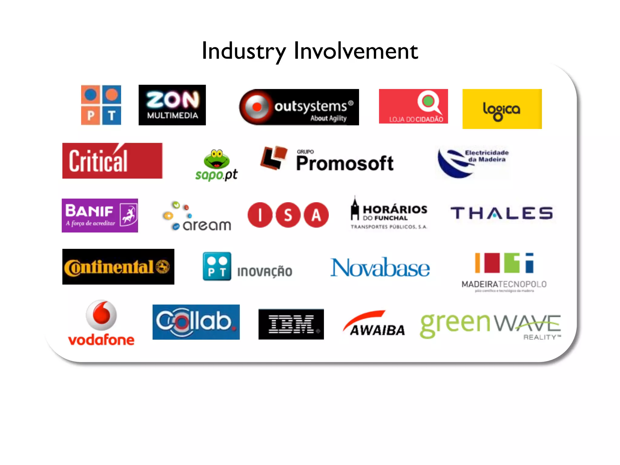 Industry Involvement
 