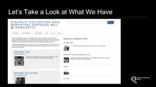 Let’s Take a Look at What We Have 
 