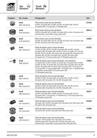CATALOGO PEÇAS FEBI AUTOLINEA | PDF