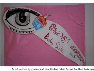 New Central Public School bake sale posters