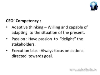 New CEO - How to Handle People and Pressure to Achieve | PPTX