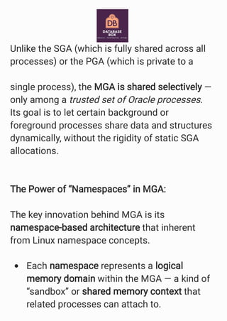 New Chapter in Memory Architecture Oracle 6ai | PDF