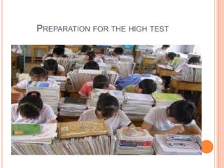 PREPARATION FOR THE HIGH TEST

 