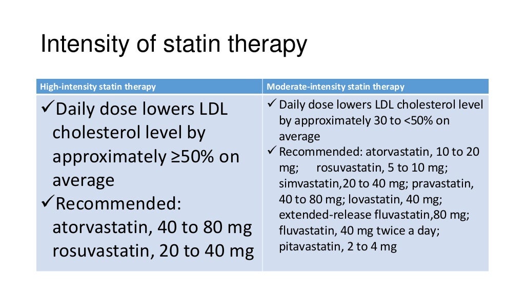New cholesterol treatment guidelines 2013