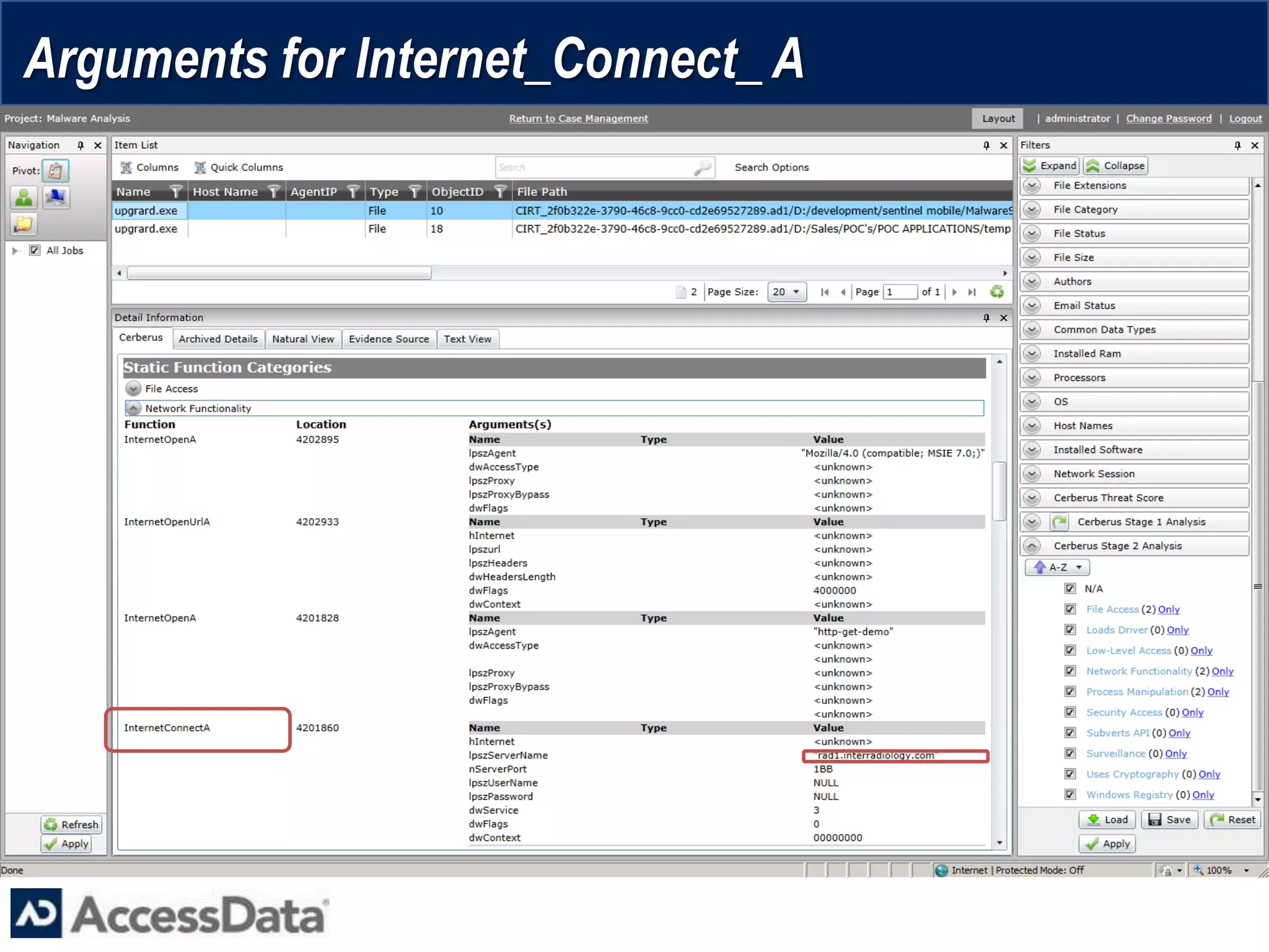 Arguments for Internet_Connect_ A
 