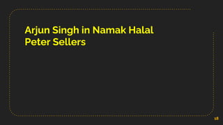 Arjun Singh in Namak Halal
Peter Sellers
18
 