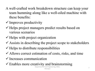 Project Management Techniques ( WBS & Critical Path Method ) | PPTX