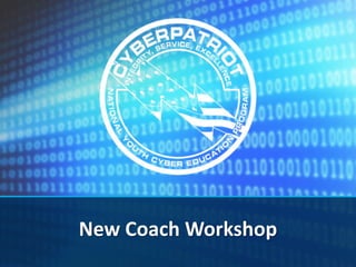 New Coach Workshop
 