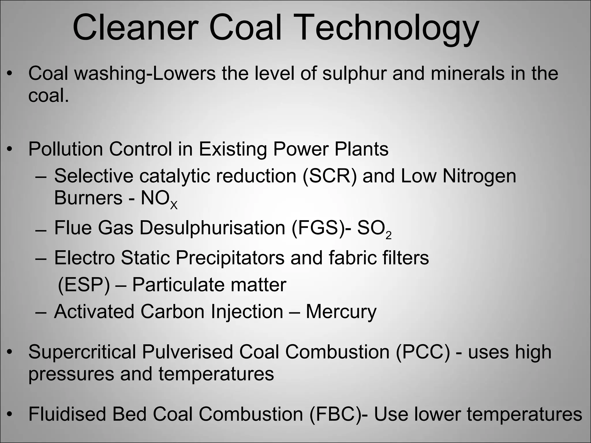 Coal bed methane and underground coal gasification | PPT