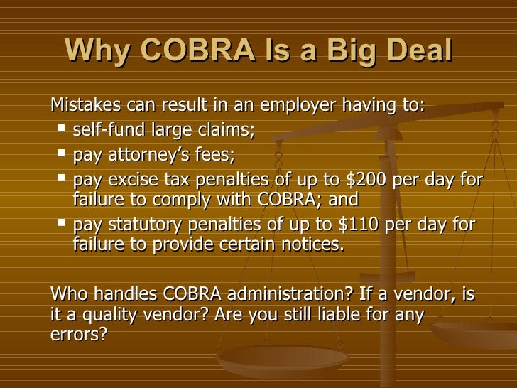 New Cobra Law Slides