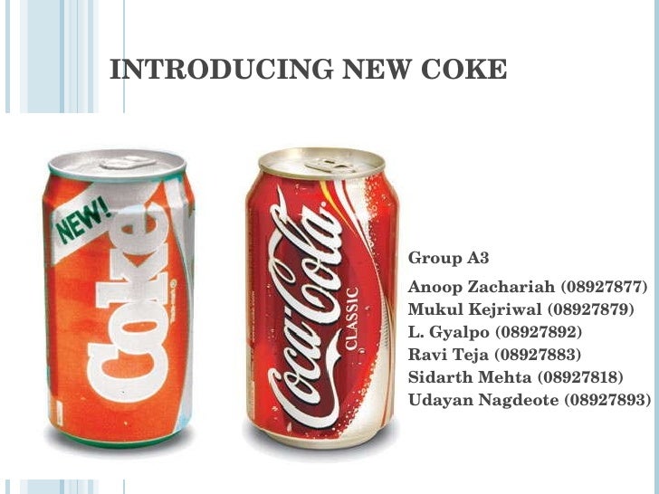 Introducing New Coke Case Analysis